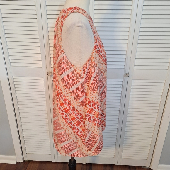 Vince camuto ruched sleeveless hi low blouse top small *C2 - Picture 6 of 7